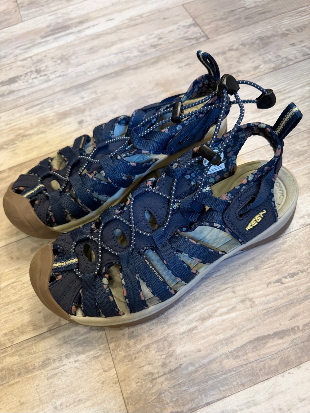 Keen Navy Whisper Sandals Size 6.5